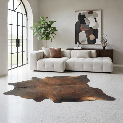 Tapete Bovino Natural Brazino Escuro I BZE354 I 2,21 x 1,97 m