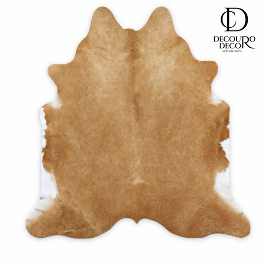 Tapete Bovino Natural Bege Escuro BC826
