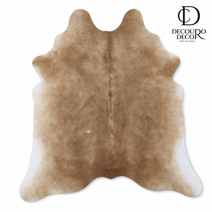 Tapete Bovino Natural Bege Escuro BE818