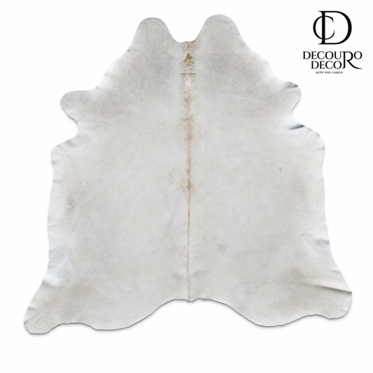 Tapete Bovino Natural Branco BR810