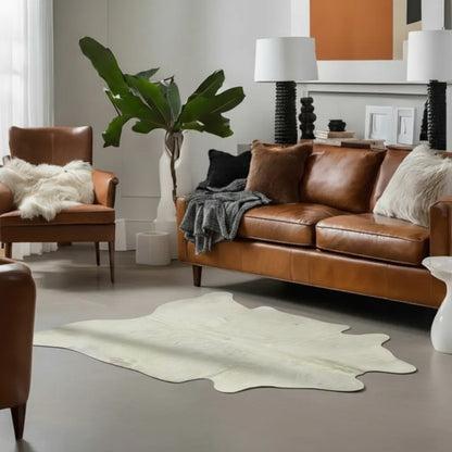 Tapete Bovino Natural Branco I B017 I 2,14 x 1,94m