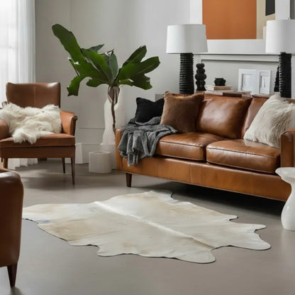 Tapete Bovino Natural Branco I B016 I 1,99 x 2,13m