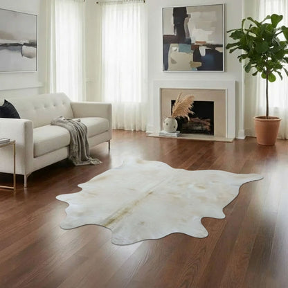 Tapete Bovino Natural Branco I B015 I 2,04 x 1,81m