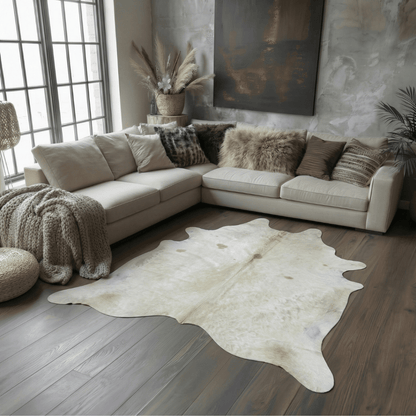 Tapete Bovino Natural Branco I B013  I  2,24 x 2,03m