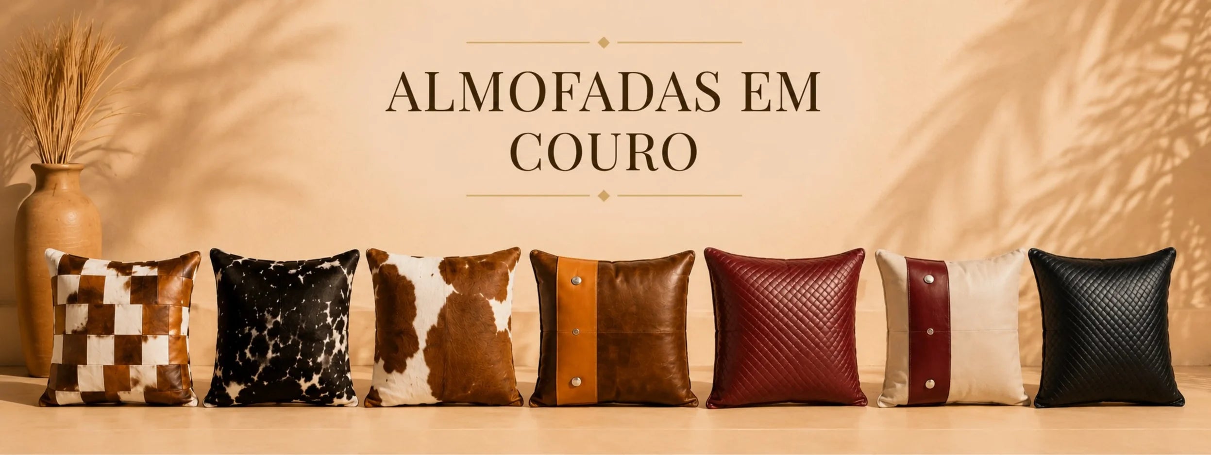 Almofadas em Couro Decouro
